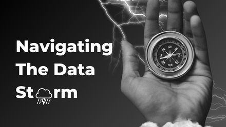 Navigating the data storm email banner