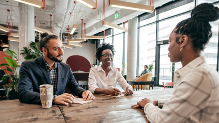 Professionals in a meeting