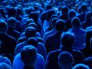 Professionals at a conference