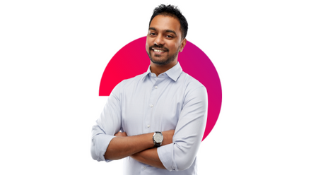 Man in collared shirt with arms crossed - training homepage image
